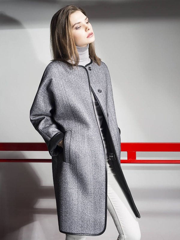 Manteau gris transformant