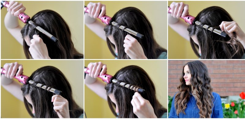 Coiffure en boucles luxueuses: par étapes