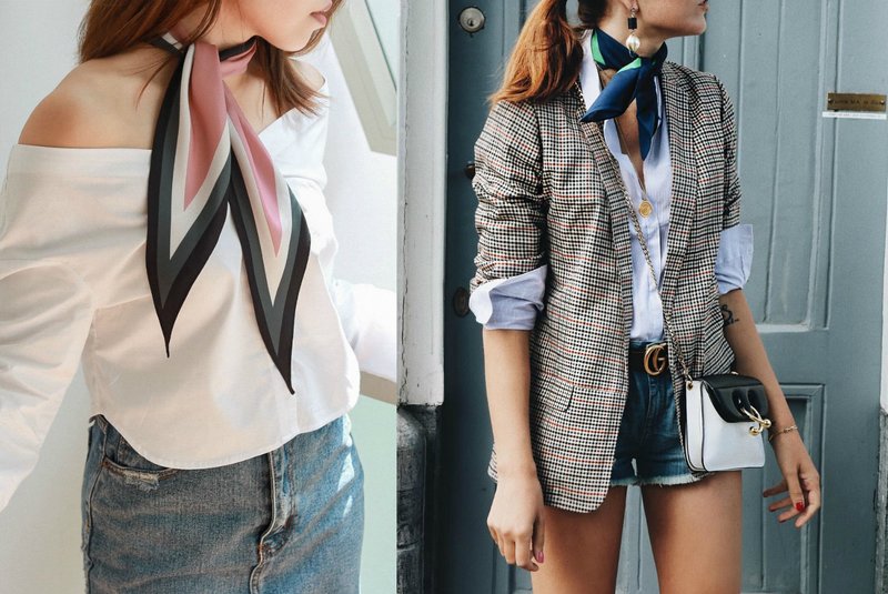 Look professionnel avec un foulard en soie