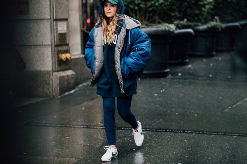 Blauw oversized donsjack