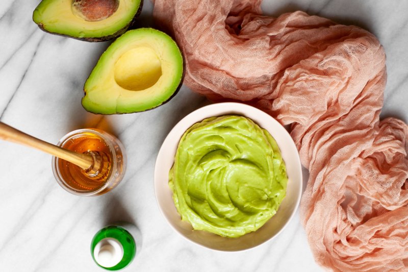 Masker met avocado