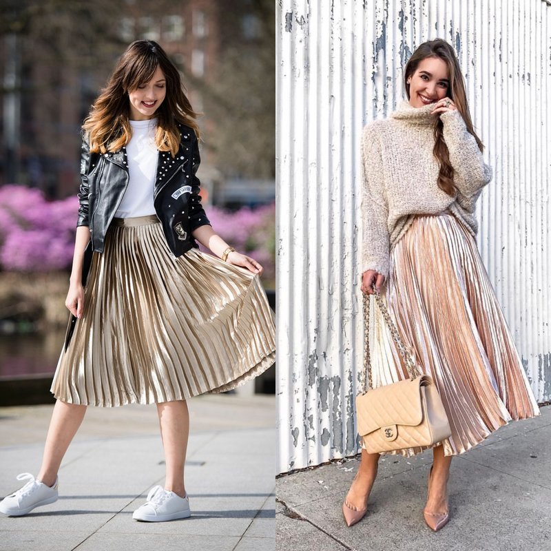 Jupes brillantes: tendance printemps-été