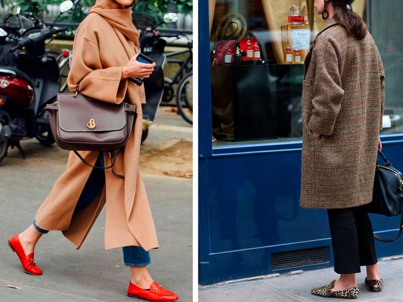 Loafers met rood en luipaard: uiterlijk