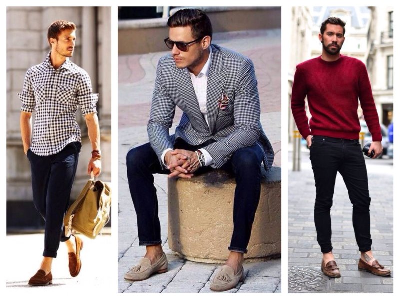 Des variantes de looks masculins avec des mocassins