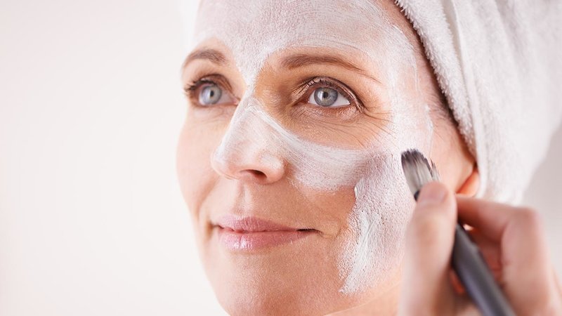 Masker applicatie met zetmeel