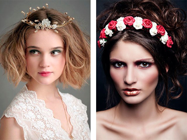 Bijoux de cheveux avec des fleurs