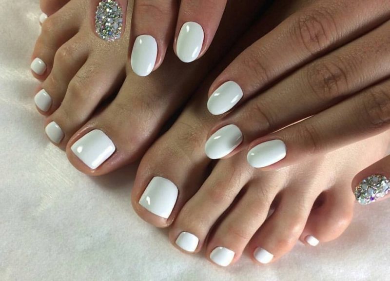 Beau vernis blanc