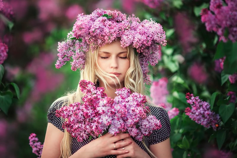 Het beeld van bloemen in een droom