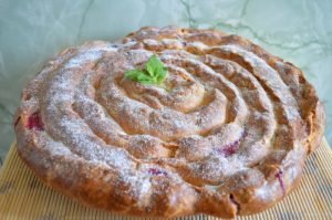 Tarte d'escargot à la cerise