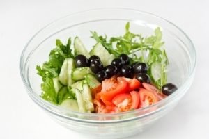 Salade de roquette et moules