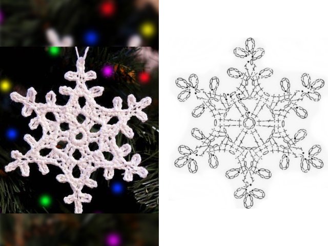 Flocons de neige au crochet