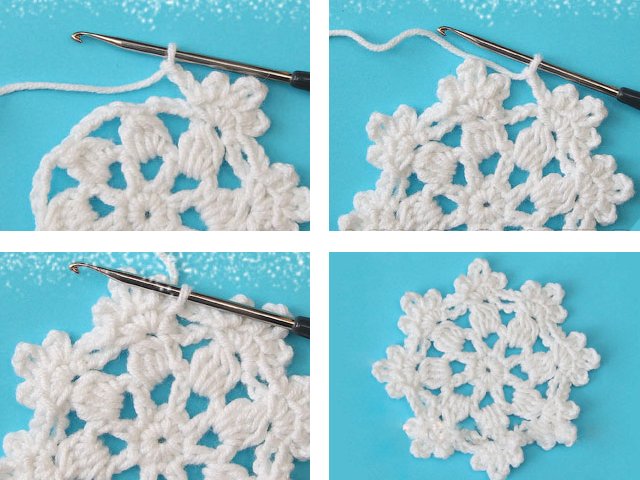 Flocons de neige au crochet