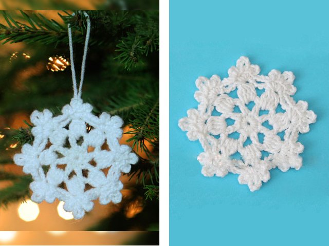 Flocons de neige au crochet