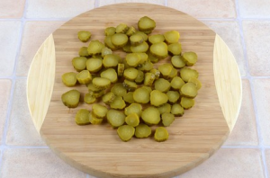 Salade de champignons marinés