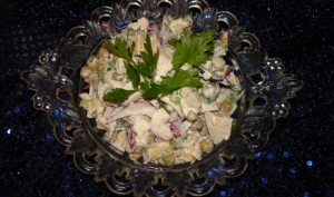 Salade de poulet et fromage: recette