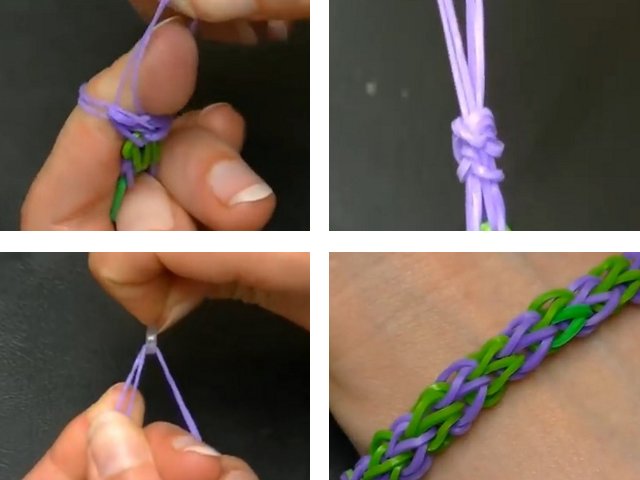 Comment tisser des bracelets en gomme: tutoriels photos et vidéos