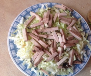 Salade de viande de chou de Pékin