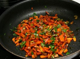 Salade tiède de lentilles Chi-Chi