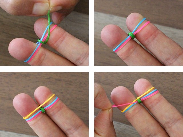 Comment tisser des bracelets en gomme: tutoriels photos et vidéos