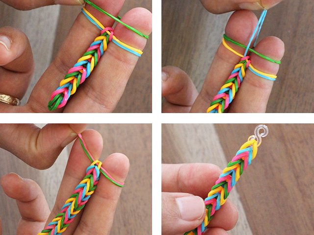 Comment tisser des bracelets en gomme: tutoriels photos et vidéos