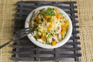 Salade de Poitrine de Poulet Fumé aux Légumes