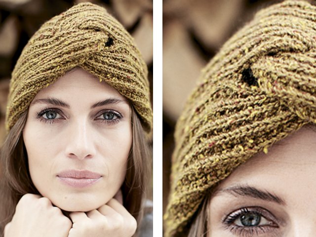 Turban de tricotat cu ace de tricotat: tutoriale foto și video