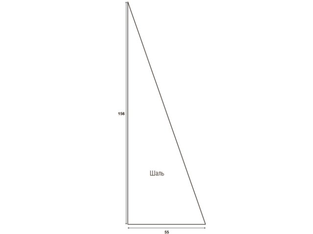 Sjaals met breinaalden: diagrammen en beschrijving