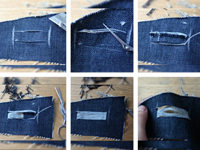 Comment faire des trous et des égratignures sur un jean?