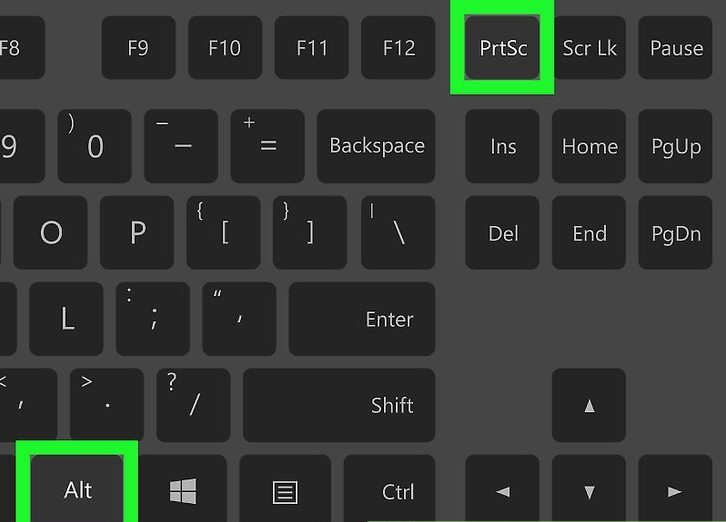 Alt și Print Screen pe computer