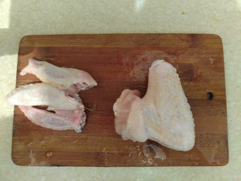 Préparation des ailes de poulet