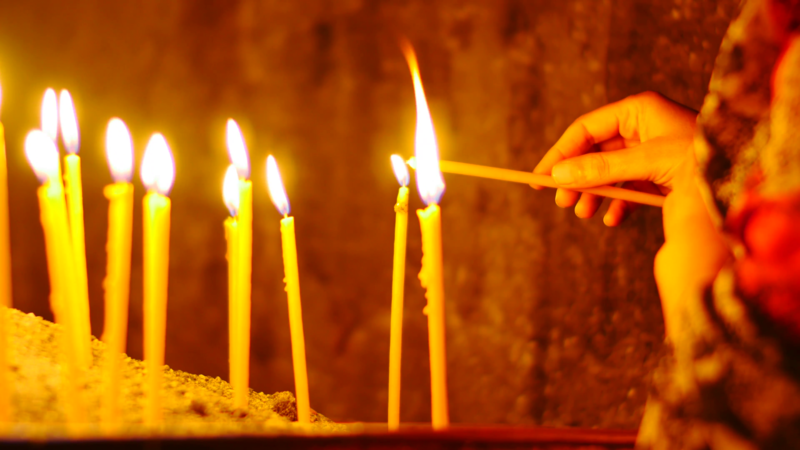 Modlitba za zdravie so sviečkami