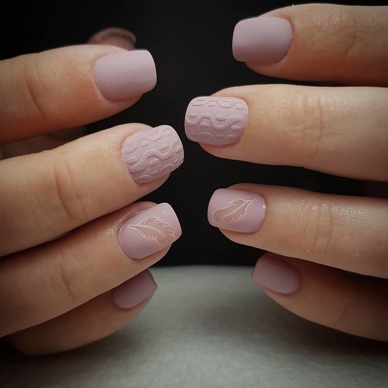 Gebreide manicure