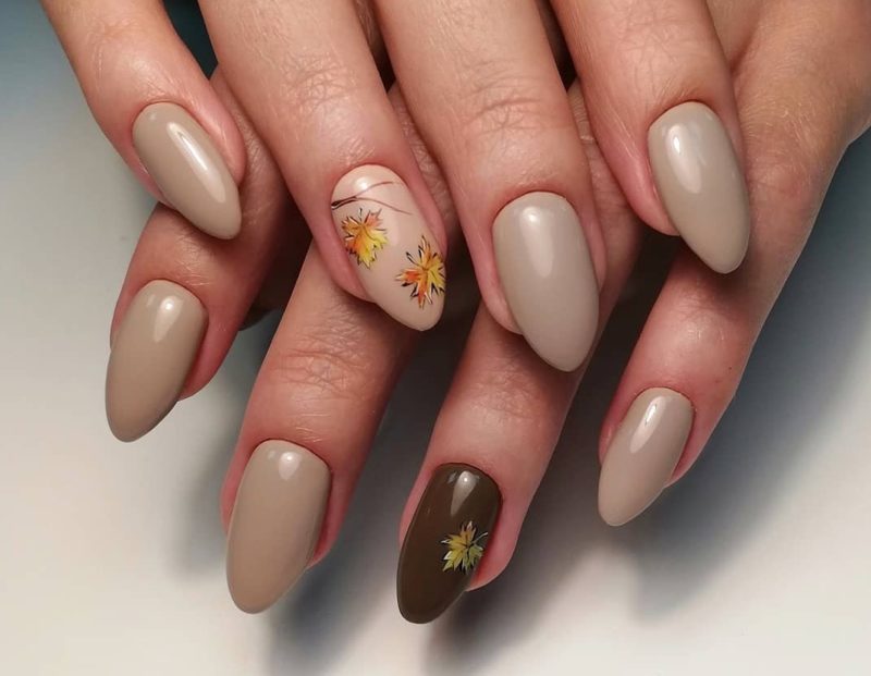 Zachte herfst manicure