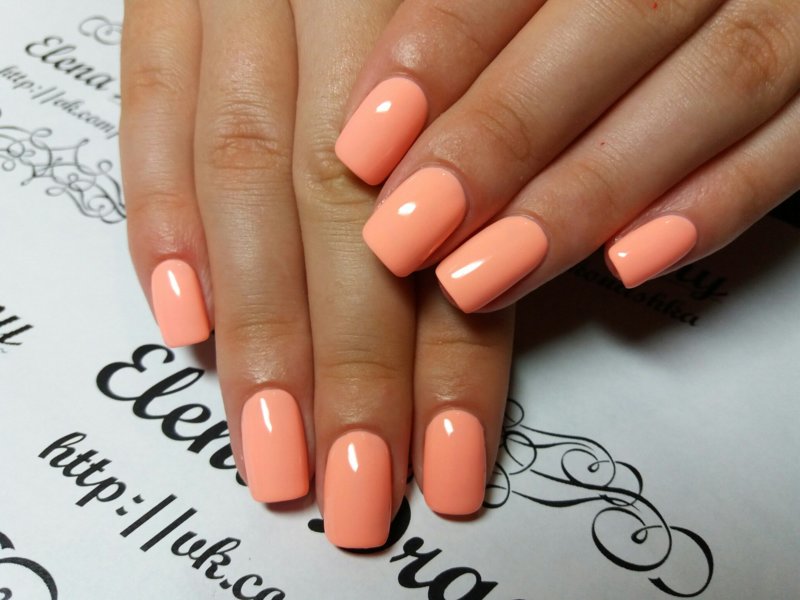 Oranje nagels