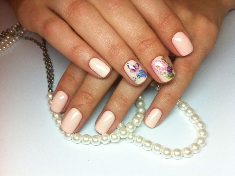 Floral nagel nagels