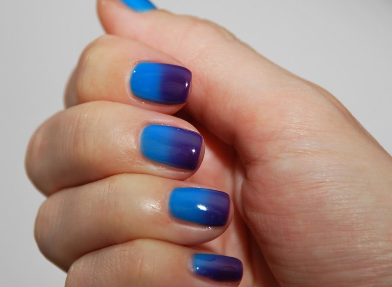 Blauwviolet thermische vernis