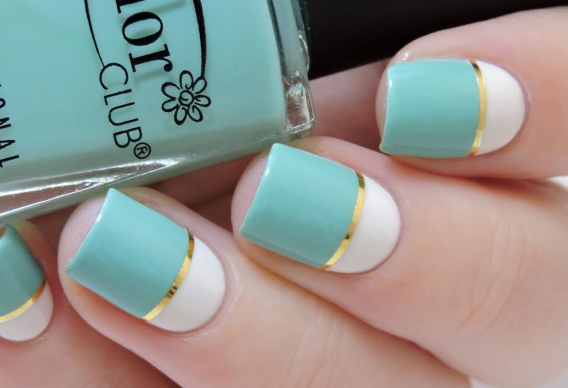 Manicure color block