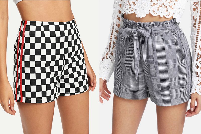 Geruite zomer shorts