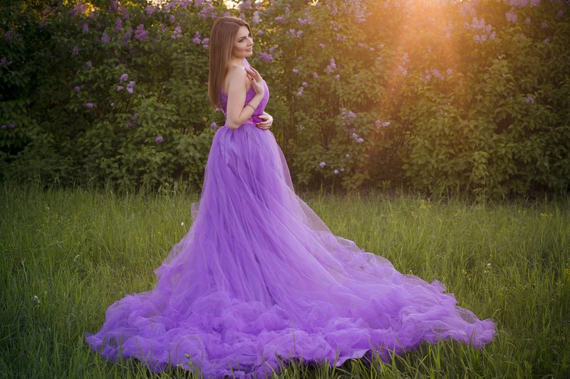 Rochie de mireasa lavanda