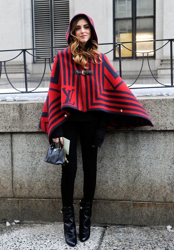 Poncho femme élégant