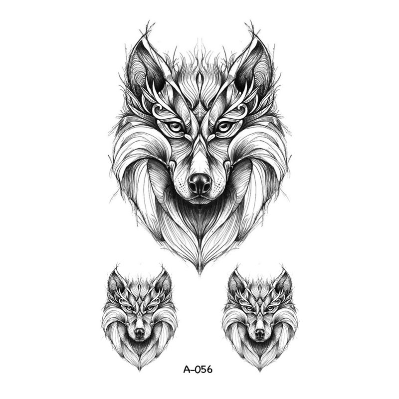 Esquisse pour tatouage - loup