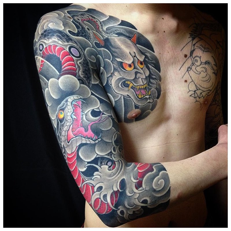 Japanse demontattoo