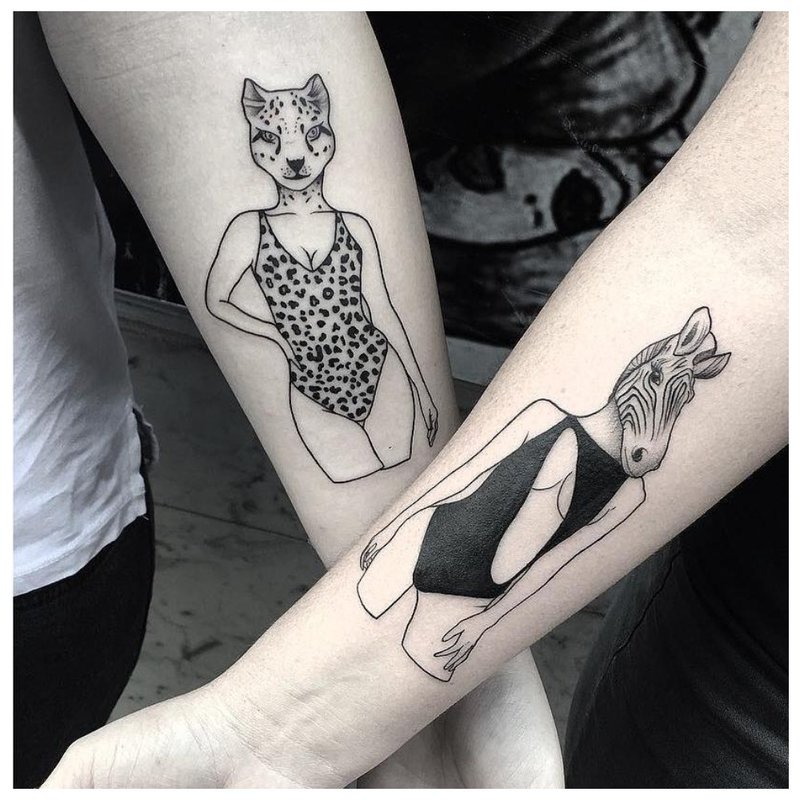 Tatouage animal pour les amoureux