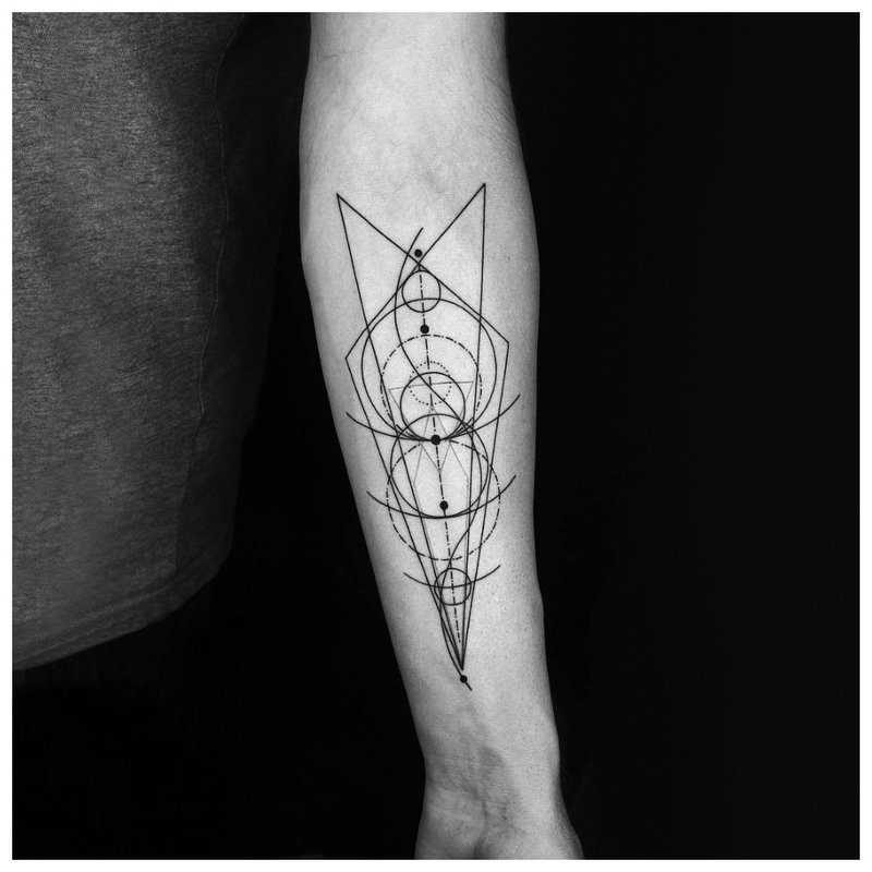 Abstracte tattoo