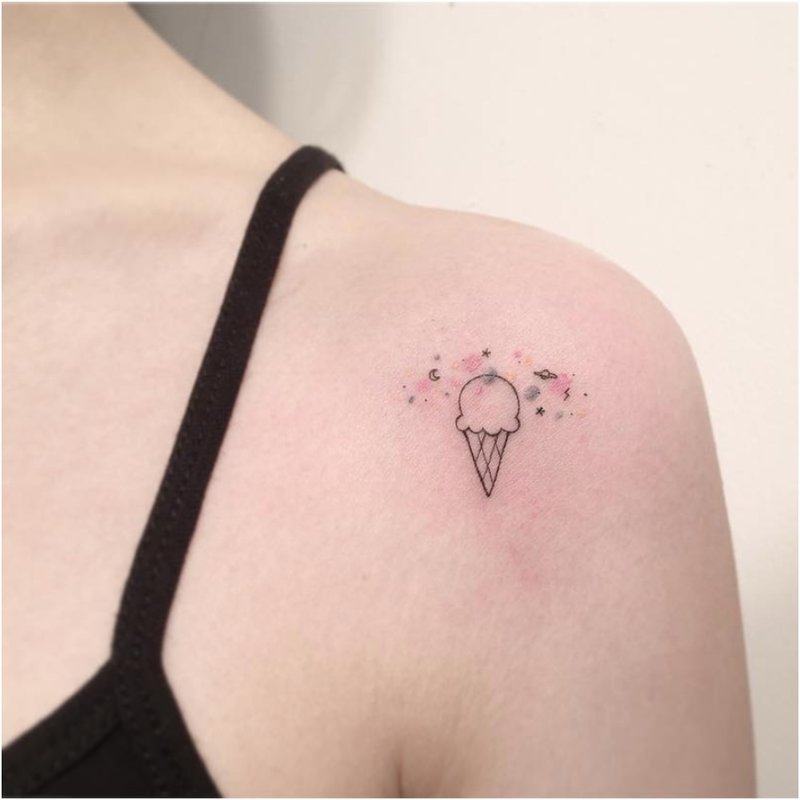 Tatouage de crème glacée