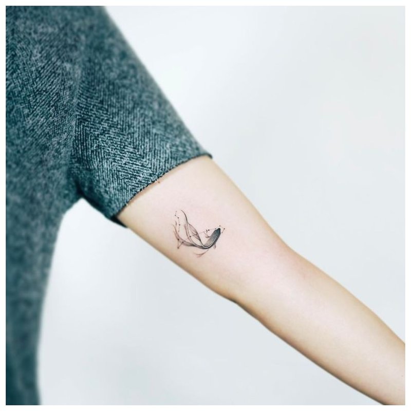 Beau tatouage de poisson