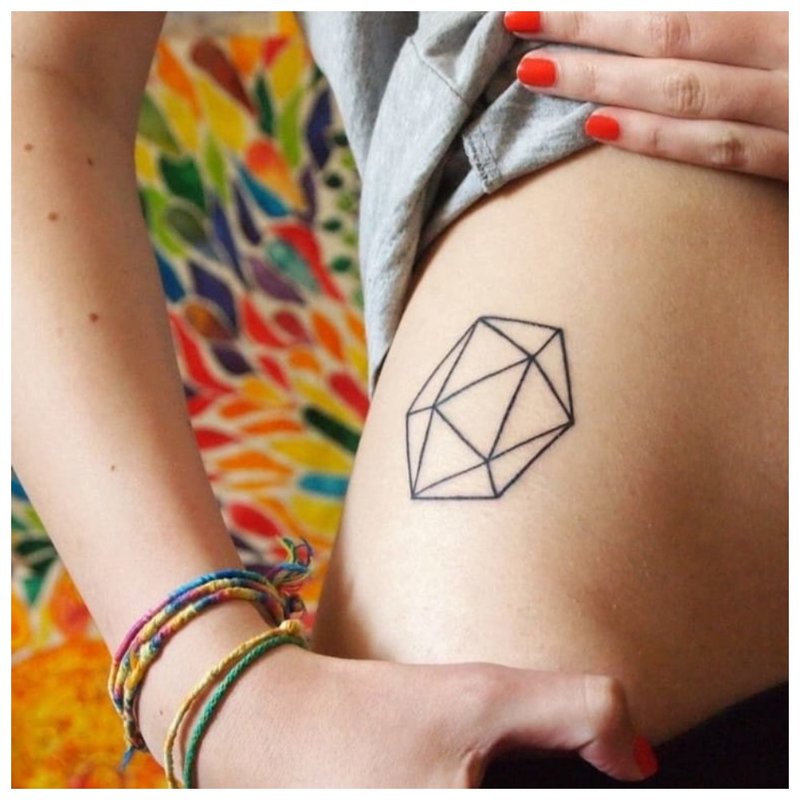 Geometrische figuur - tattoo