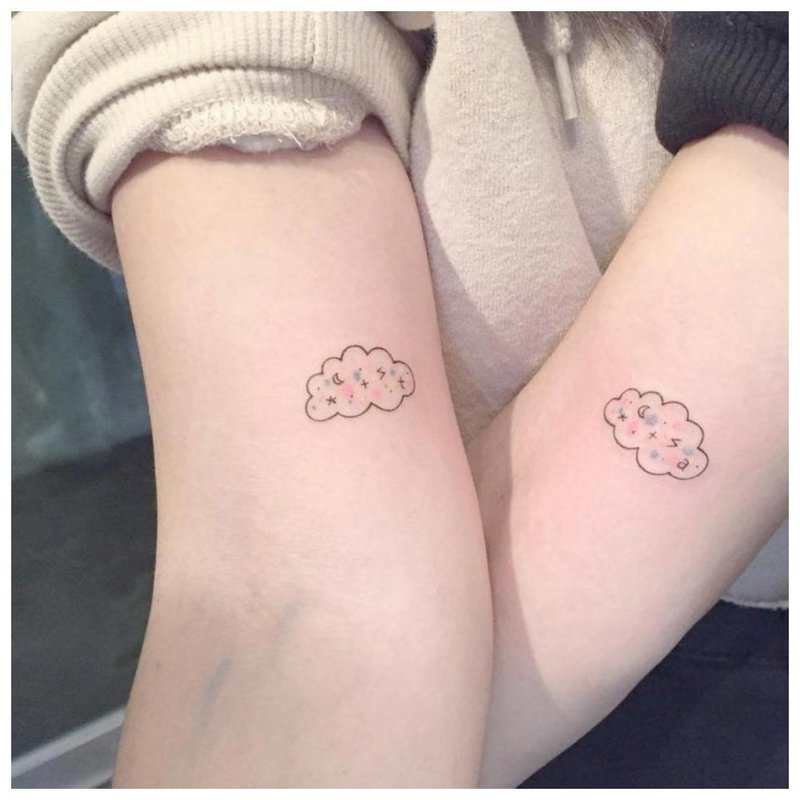 Tatouages ​​sur les mains des amoureux